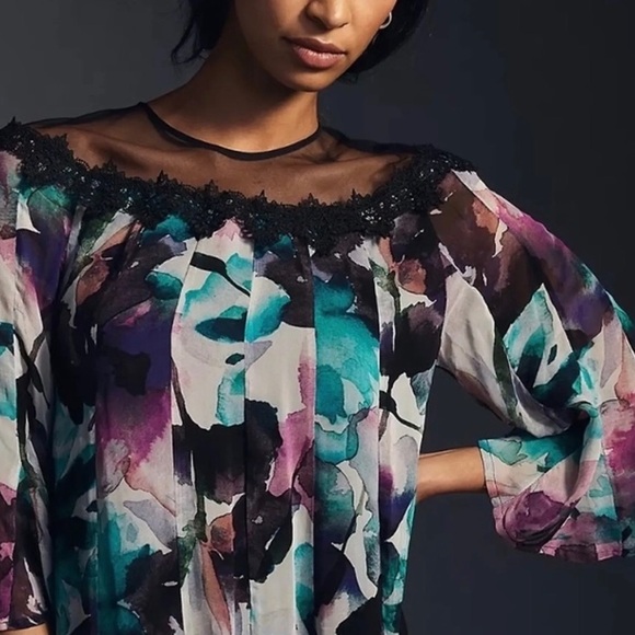 Anthropologie Flutter Sleeve Dress - Picture 4 of 7